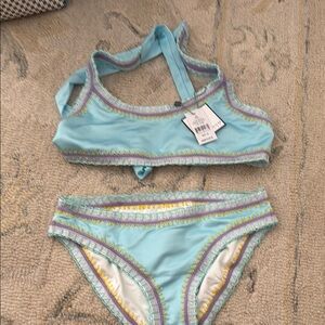 PQ Swim girls two piece nwt